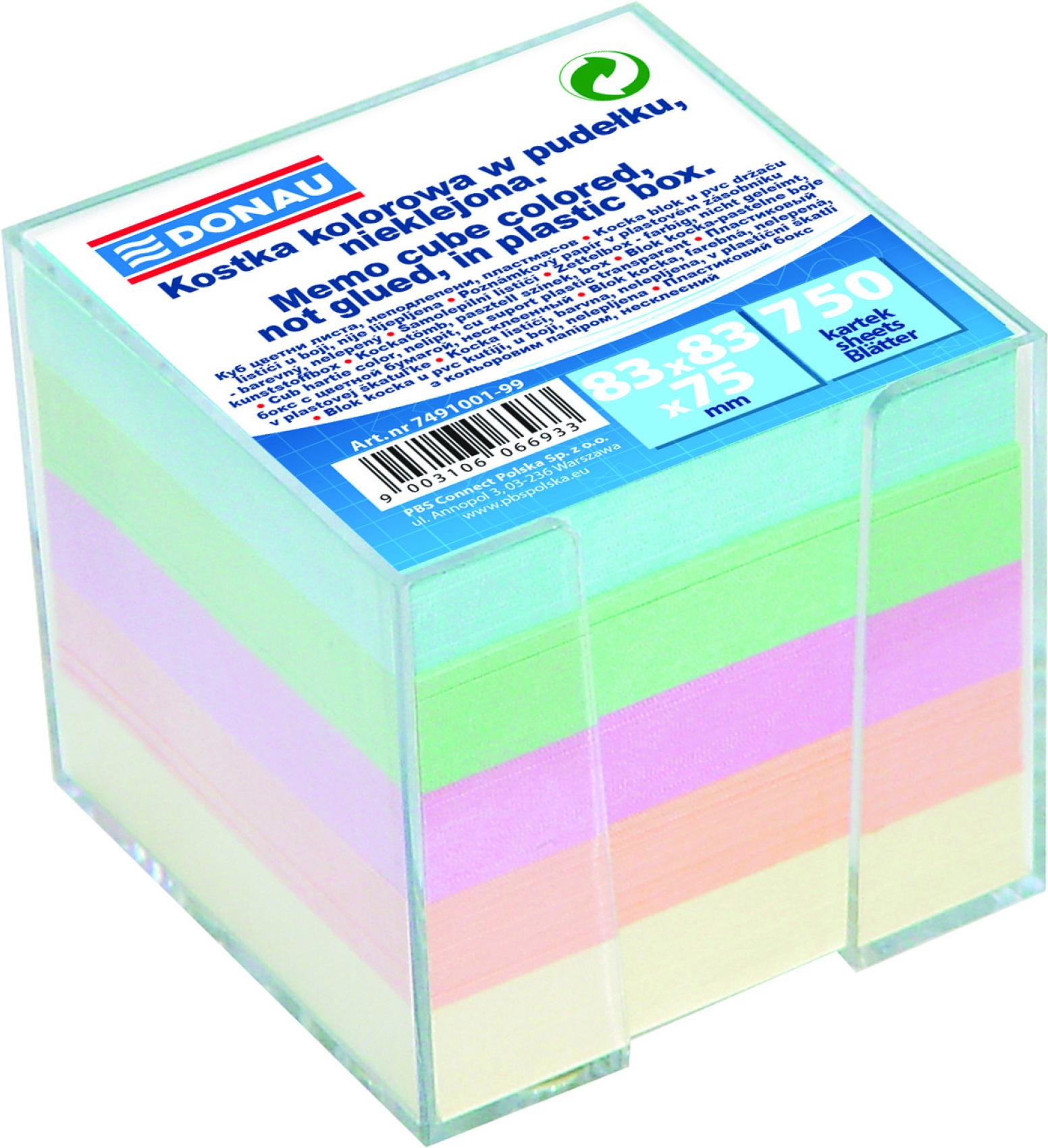 Blok kostka zsobnk 9x9/700l pastel mix - Kliknutm na obrzek zavete