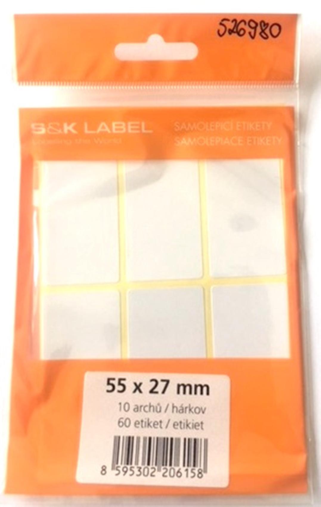Etikety samolep. 55x27mm/60 etiket - Kliknutm na obrzek zavete