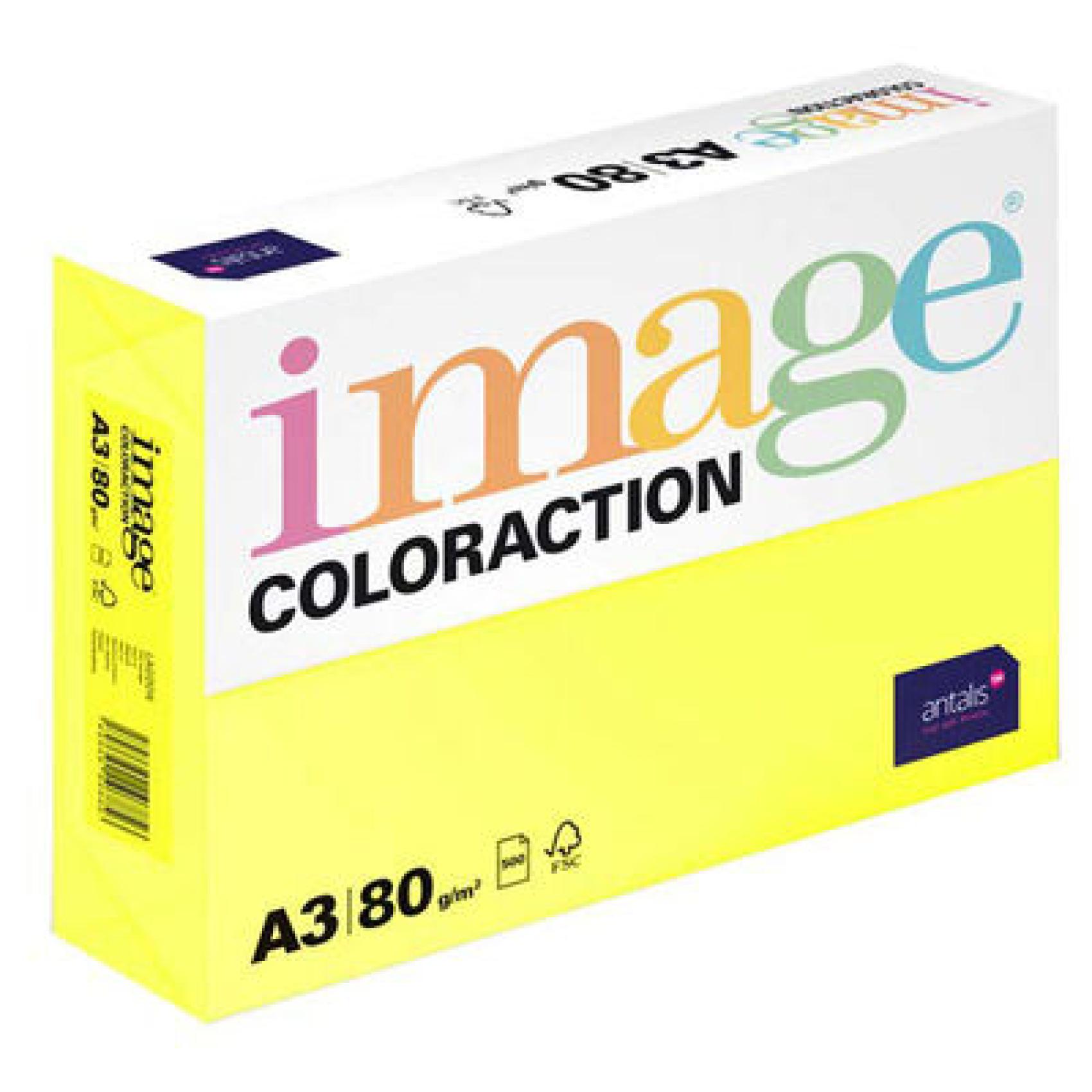 Papr barevn Color A3/80gr Canary stedn lut CY39