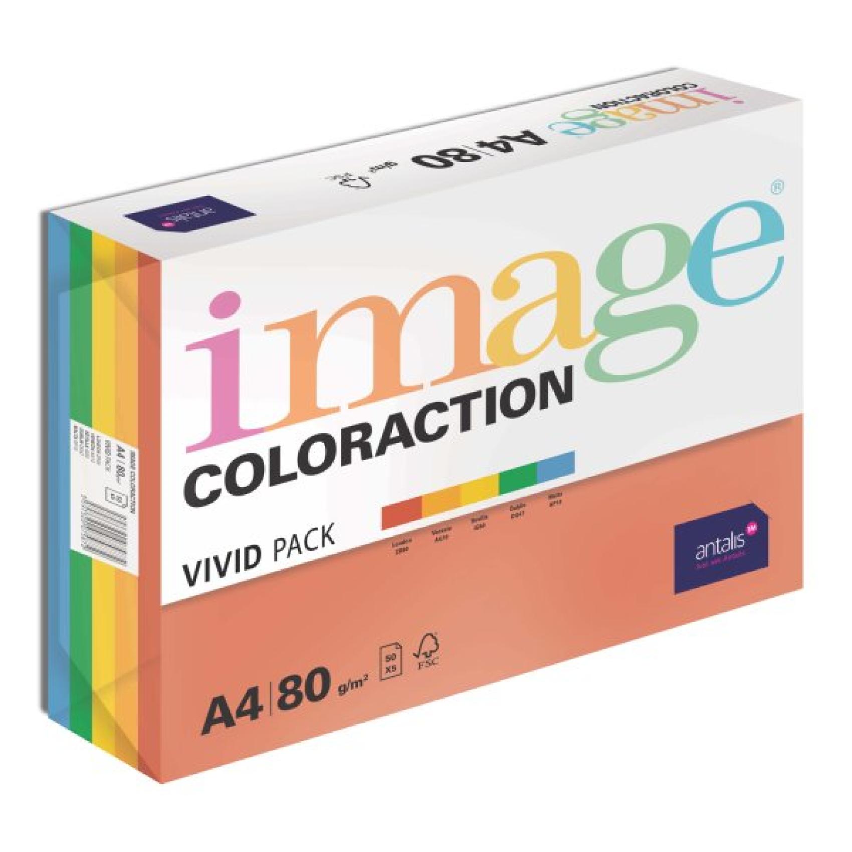 Papr barevn Color A4/80gr 5x20 syt barvy
