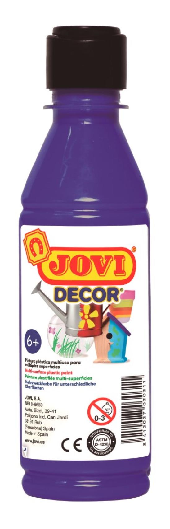 Barvy akrylov JOVI jovidecor 250ml tm. modr - 68024