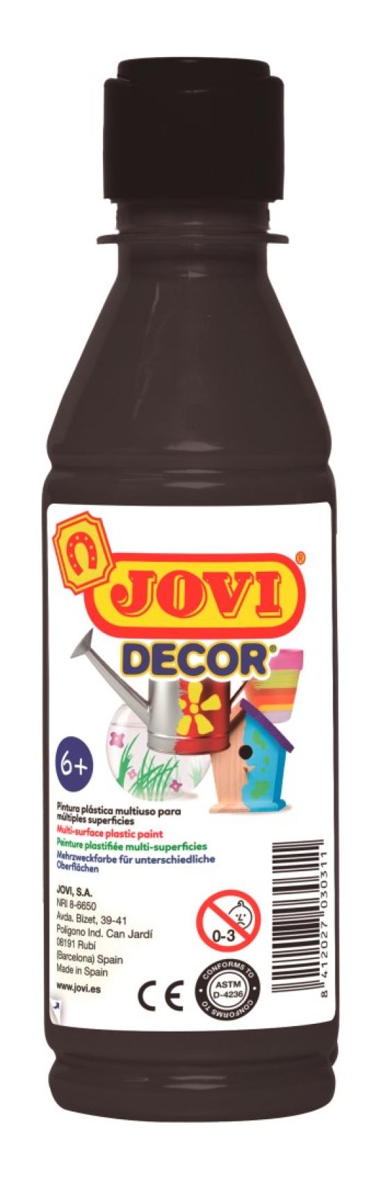Barvy akrylov JOVI jovidecor 250ml ern - 68030