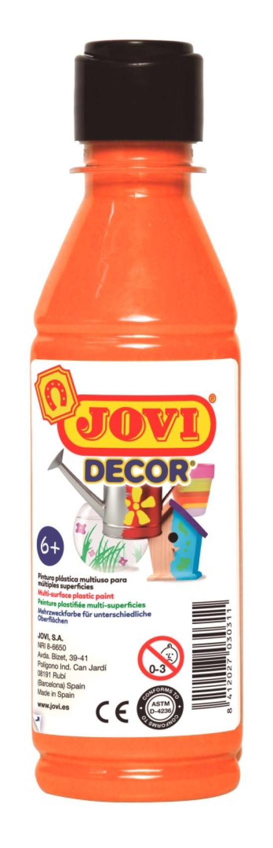 Barvy akrylov JOVI jovidecor 250ml oranov - 68006 - Kliknutm na obrzek zavete