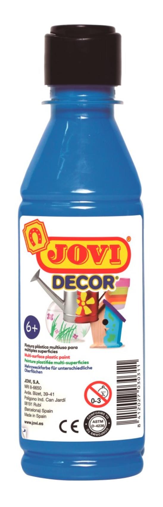 Barvy akrylov JOVI jovidecor 250ml sv. modr - 68021 - Kliknutm na obrzek zavete