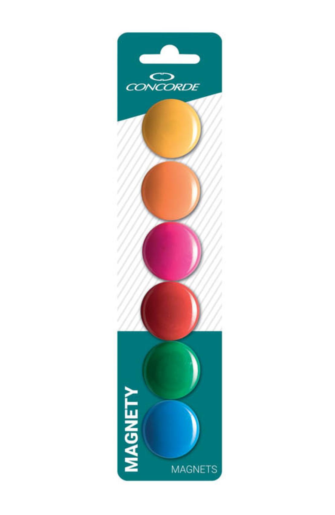 Magnety barevn 3cm/6ks - Kliknutm na obrzek zavete