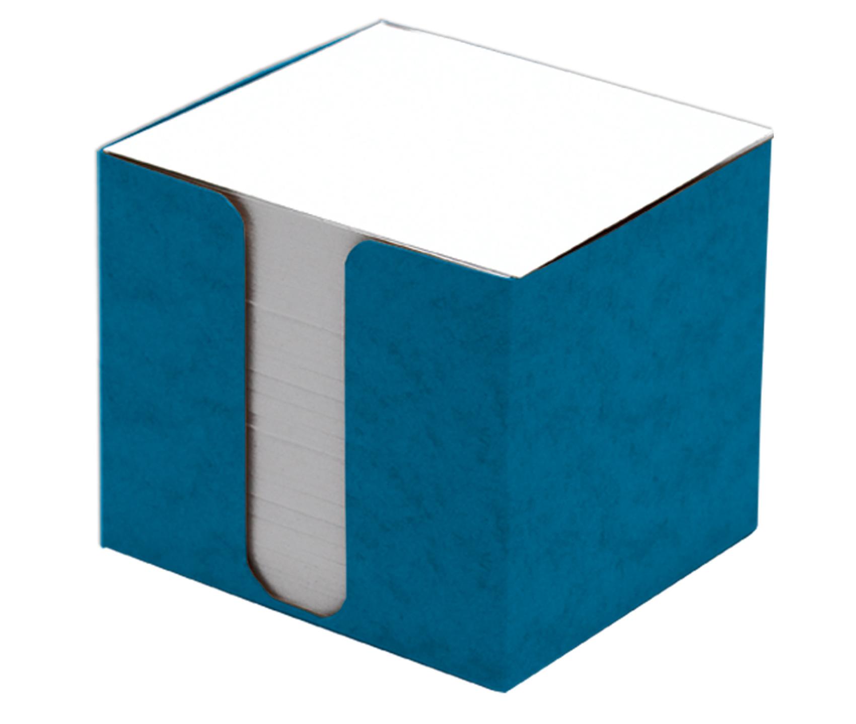 Blok kostka zsobnk 8,5x8,5x8cm modr
