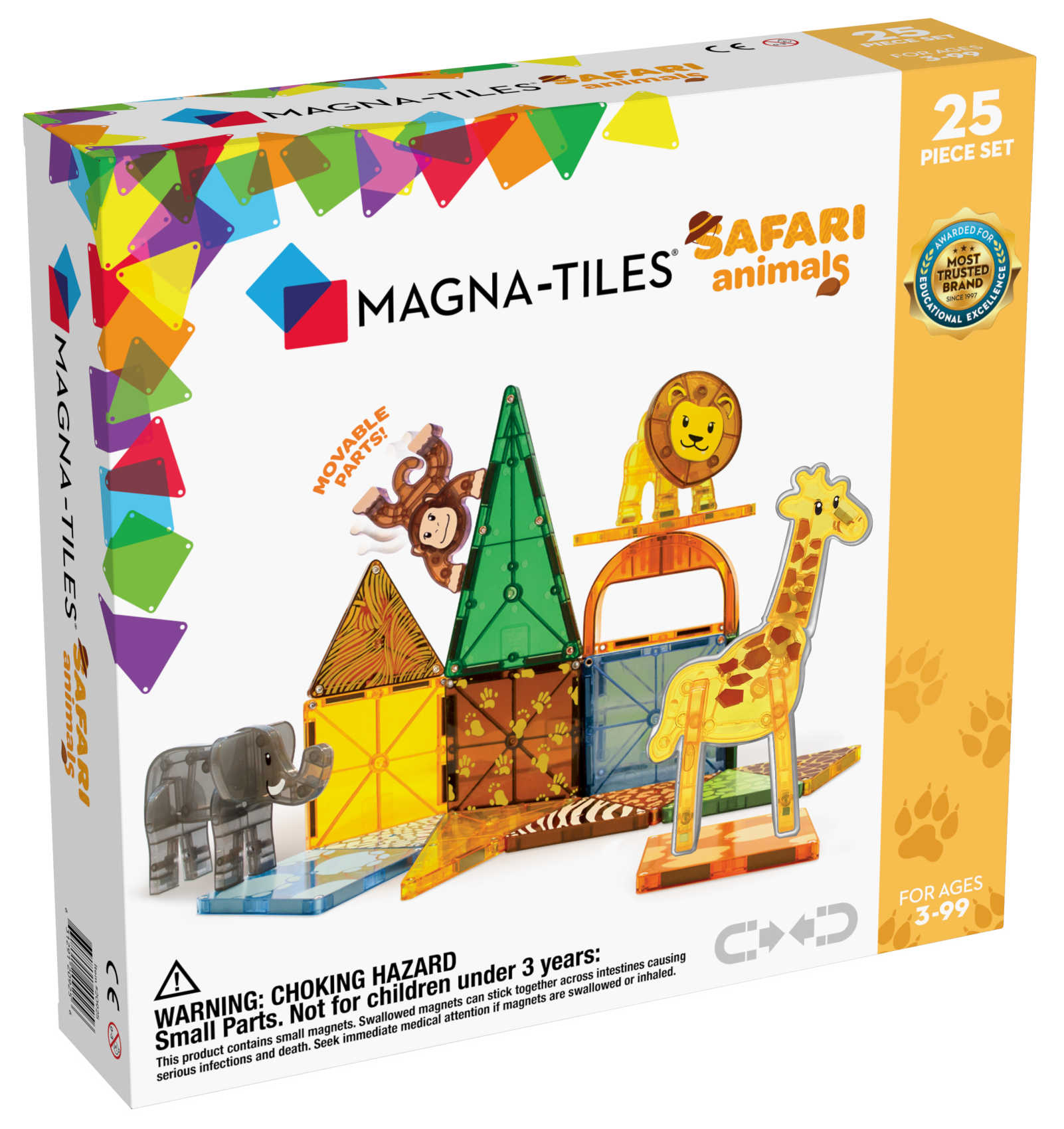Stavebnice magnetick Magna Tiles Zvtka safari 25ks