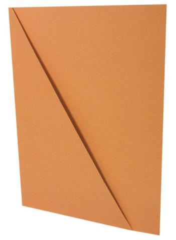 Odkládací desky šikmý roh oranžové
