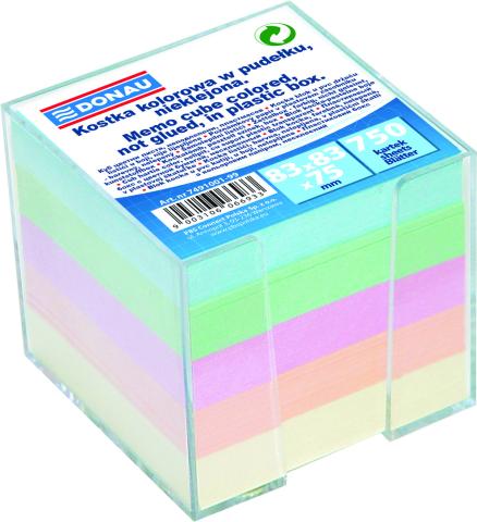 Blok kostka zásobník 9x9/700l pastel mix
