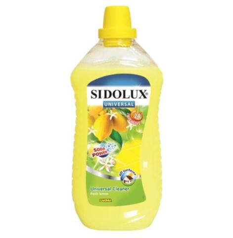 Sidolux Soda Power čistič PVC, dlažba 1l Svěží citron/Fresh lemon