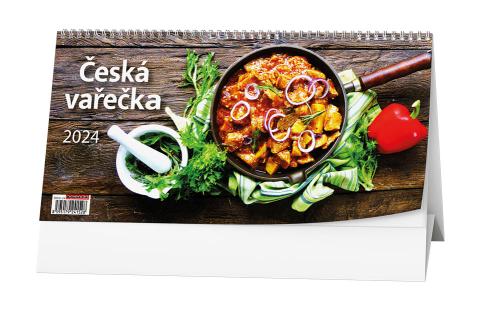 Kalendář stolní žánrový čtrnáctidenní Česká vařečka BSD6