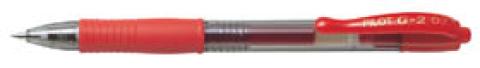 Kuličkové pero gelové PILOT G2/0,7 červená