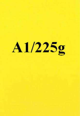 Kreslicí karton A1/225gr/20lis NOTES žlutá