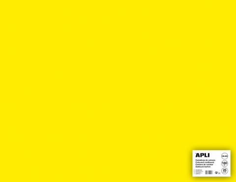 Kreslicí karton APLI  A2+/170g/25lis neonově žlutá