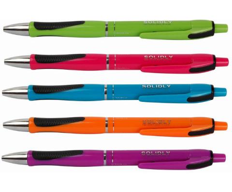 Kuličkové pero Solidly color syté barvy mix 0,5mm
