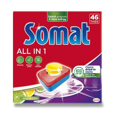 Tablety do myčky SOMAT AiO 46ks