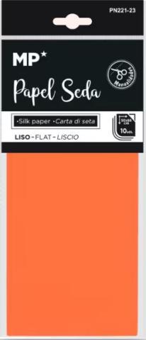 Hedvábný papír 17g oranžový 50x66/10 listů