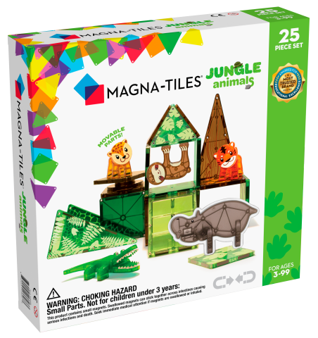 Stavebnice magnetická Magna Tiles Zvířátka džungle 25ks