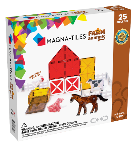 Stavebnice magnetická Magna Tiles Zvířátka farma 25ks