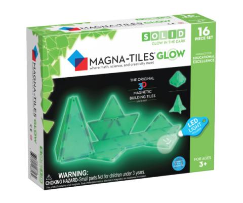 Stavebnice magnetická Magna Tiles zářící ve tmě 16 ks